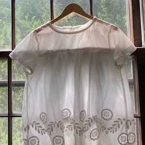 Pretty Loft blouse with floral embroidery